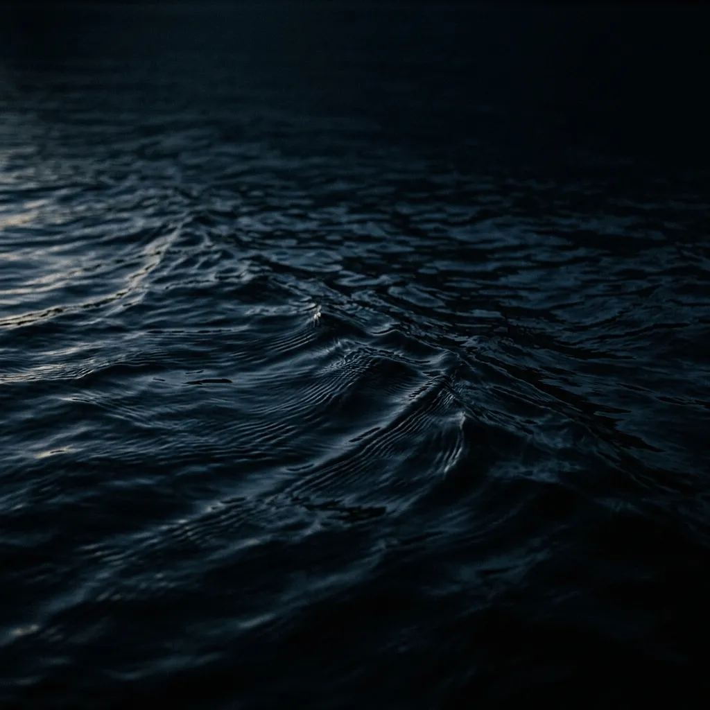 Cinematic Dark Water Ripples