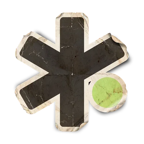 Duckrr Asterisk Sticker