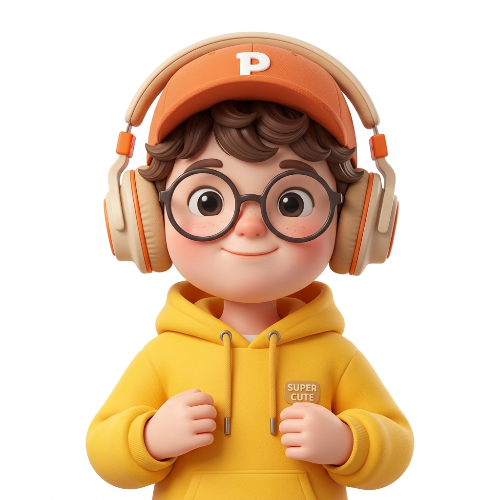 Duckrr 3D Cute Tech Mascot Boy